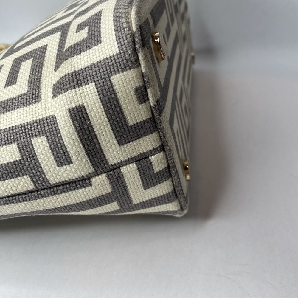 NWOT Spartina 449 Greek Key Island Linen Tote - Picture 8 of 15